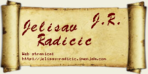 Jelisav Radičić vizit kartica